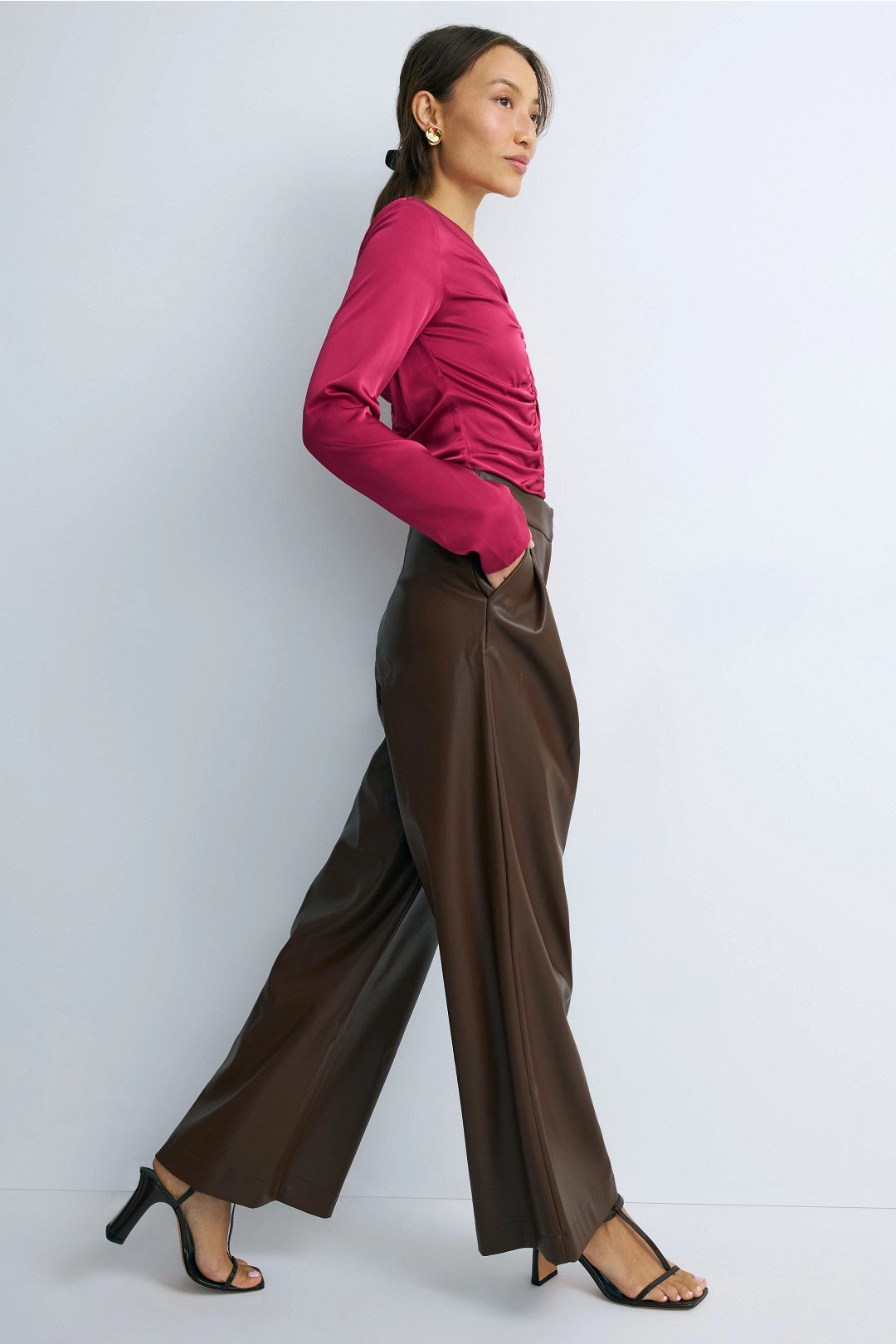 Faux Leather Trousers by Peter Som x RTR 1