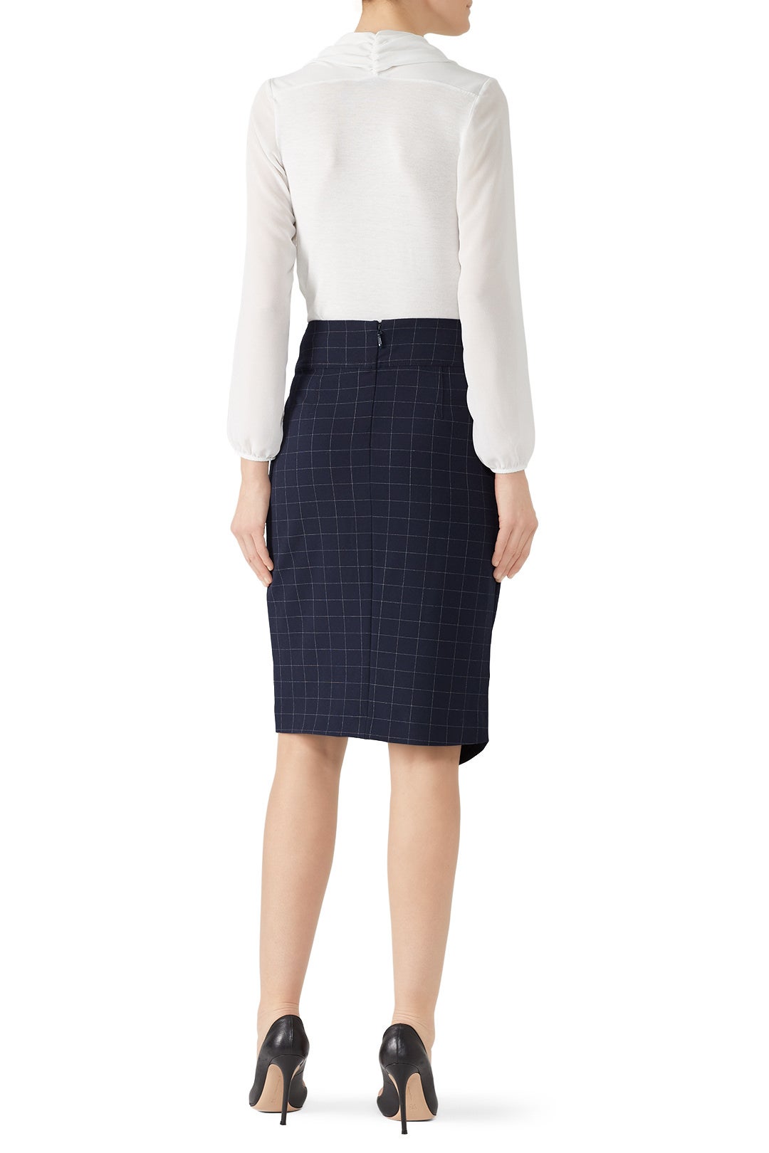 Checked A-Line Skirt by RACHEL ROY COLLECTION 1