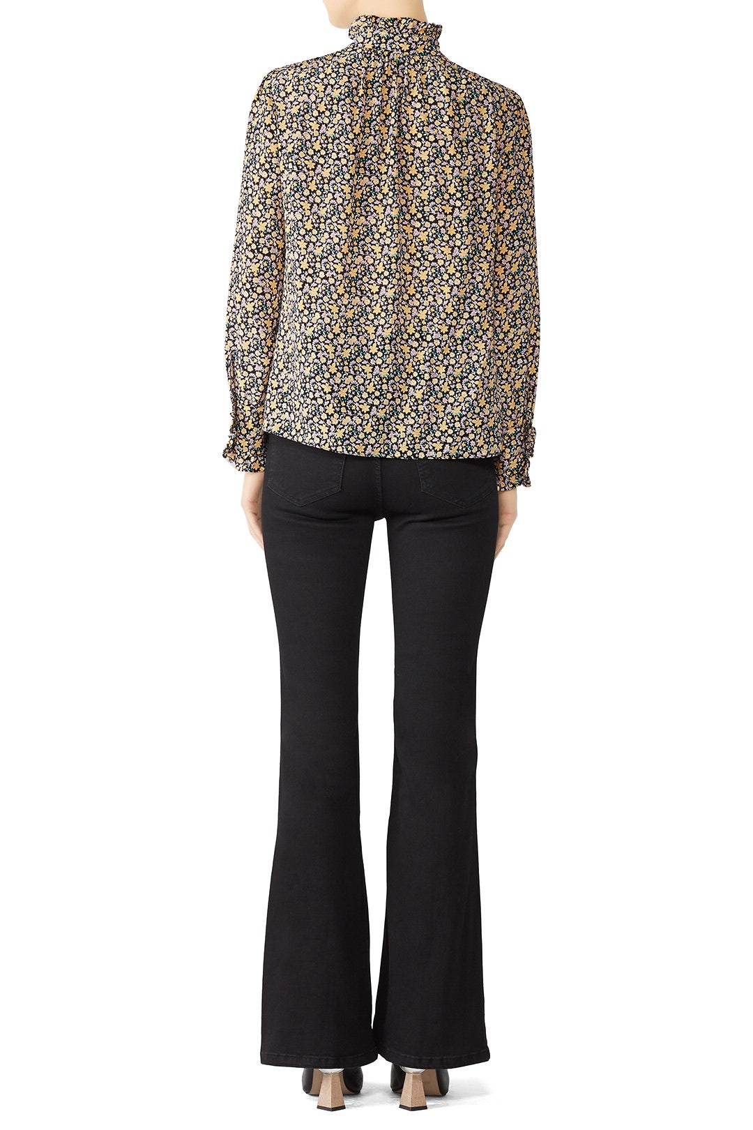 Long Sleeve Mini Floral Top by Rebecca Taylor NYC 2