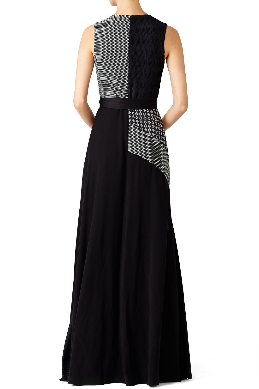 Print Patchwork Harness Gown by ADEAM 2