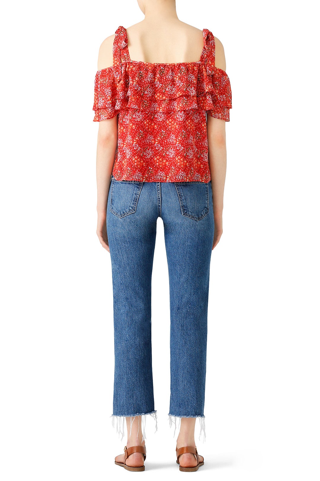Red Floral Jamie Top by Rebecca Minkoff 1