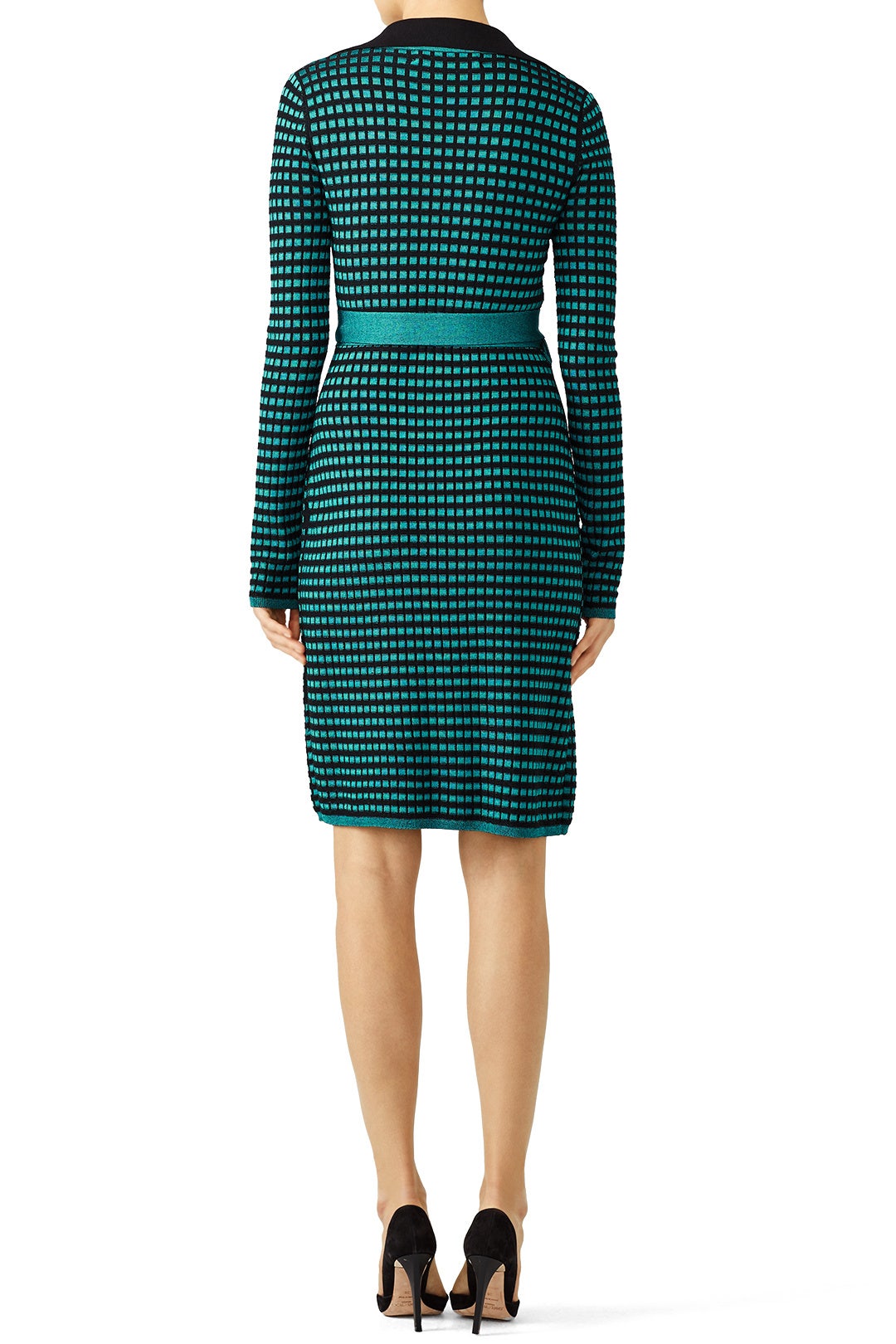 Checkered Wrap Dress by Diane von Furstenberg 1