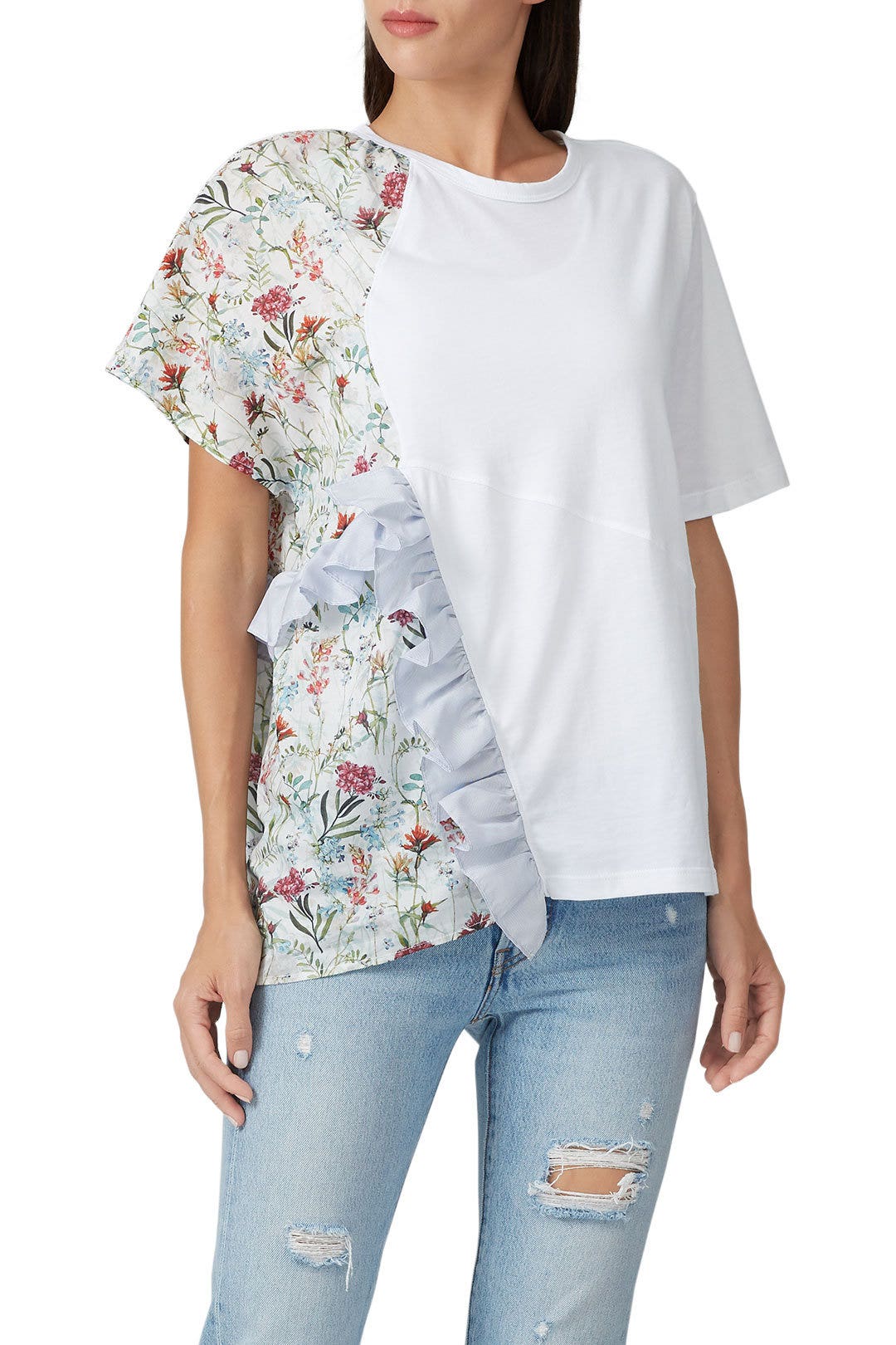 Floral Panel T-Shirt by Clu 1
