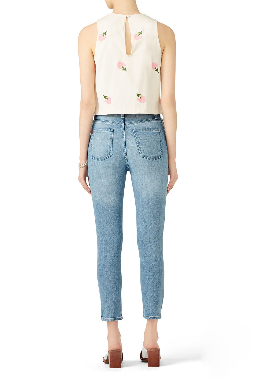 Embroidered Flowers Top by Tara Jarmon 1