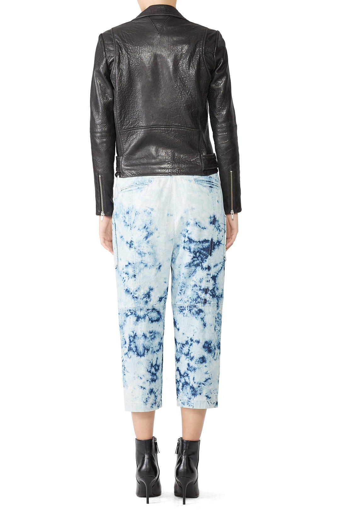 Relaxed Shibori Denim Pants by Victor Alfaro 2
