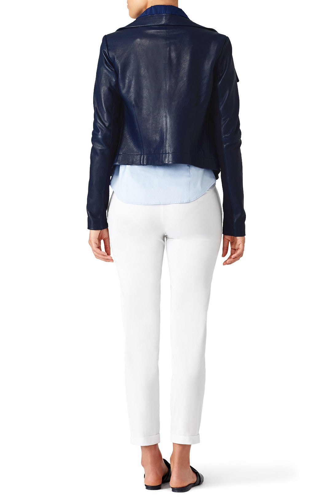 Blue Max Classic Bubble Leather Jacket by VEDA 2