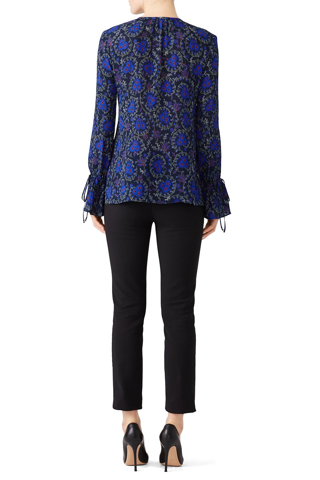 Collarless Bell Sleeve Top by Derek Lam 10 Crosby 2