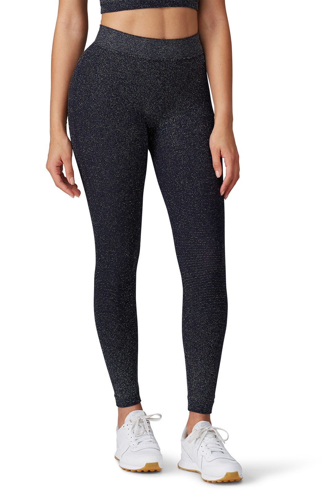 Navy Jane Glitter Leggings by Phat Buddha 1