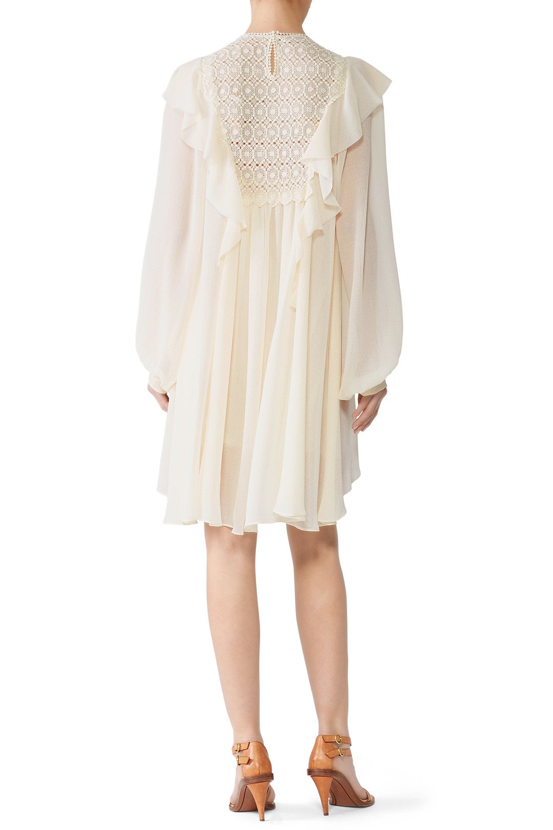 crochet yoke dress Steph Black Crochet Yoke Sweat Dress