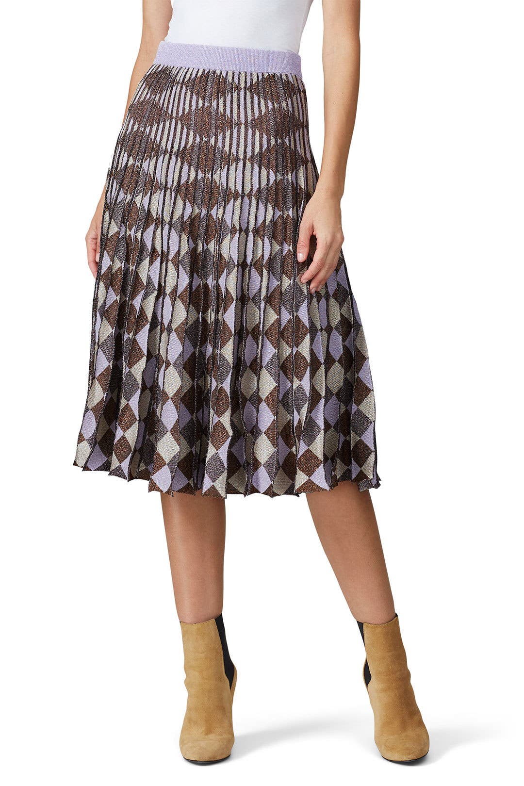 【Baum und Pferdgarten】 Cyrillaプリーツミディスカート Cyrilla Skirt by Baum und Pferdgarten | Rent the Runway
