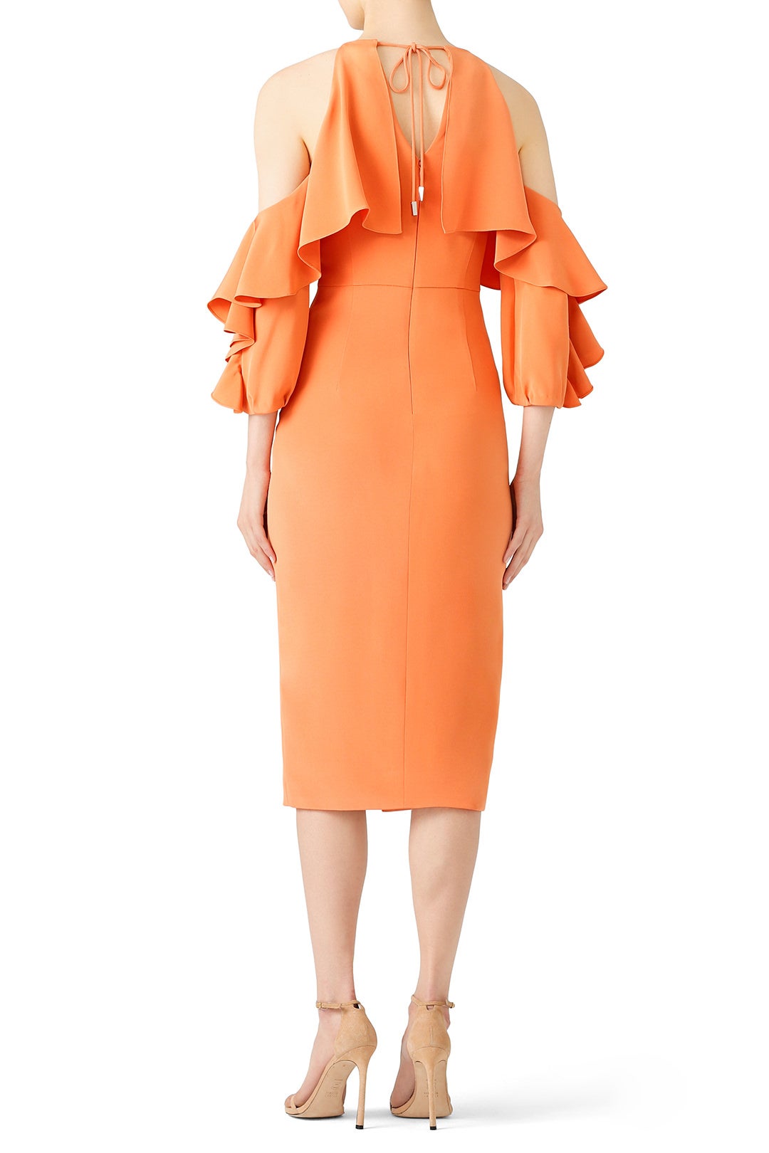 Papaya Aura Dress by Cushnie 1