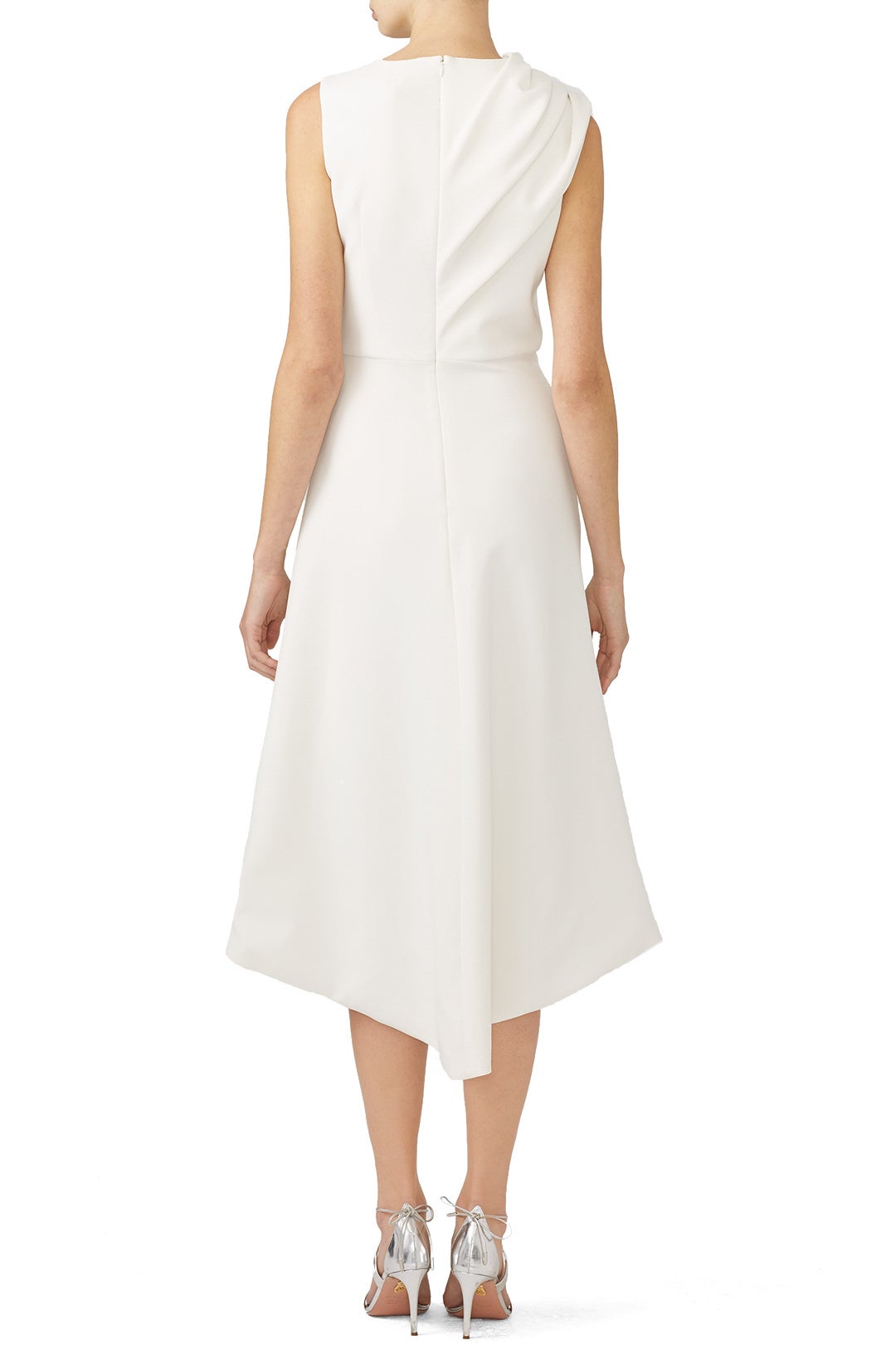 Ivory Draped Dress by Christian Siriano 1