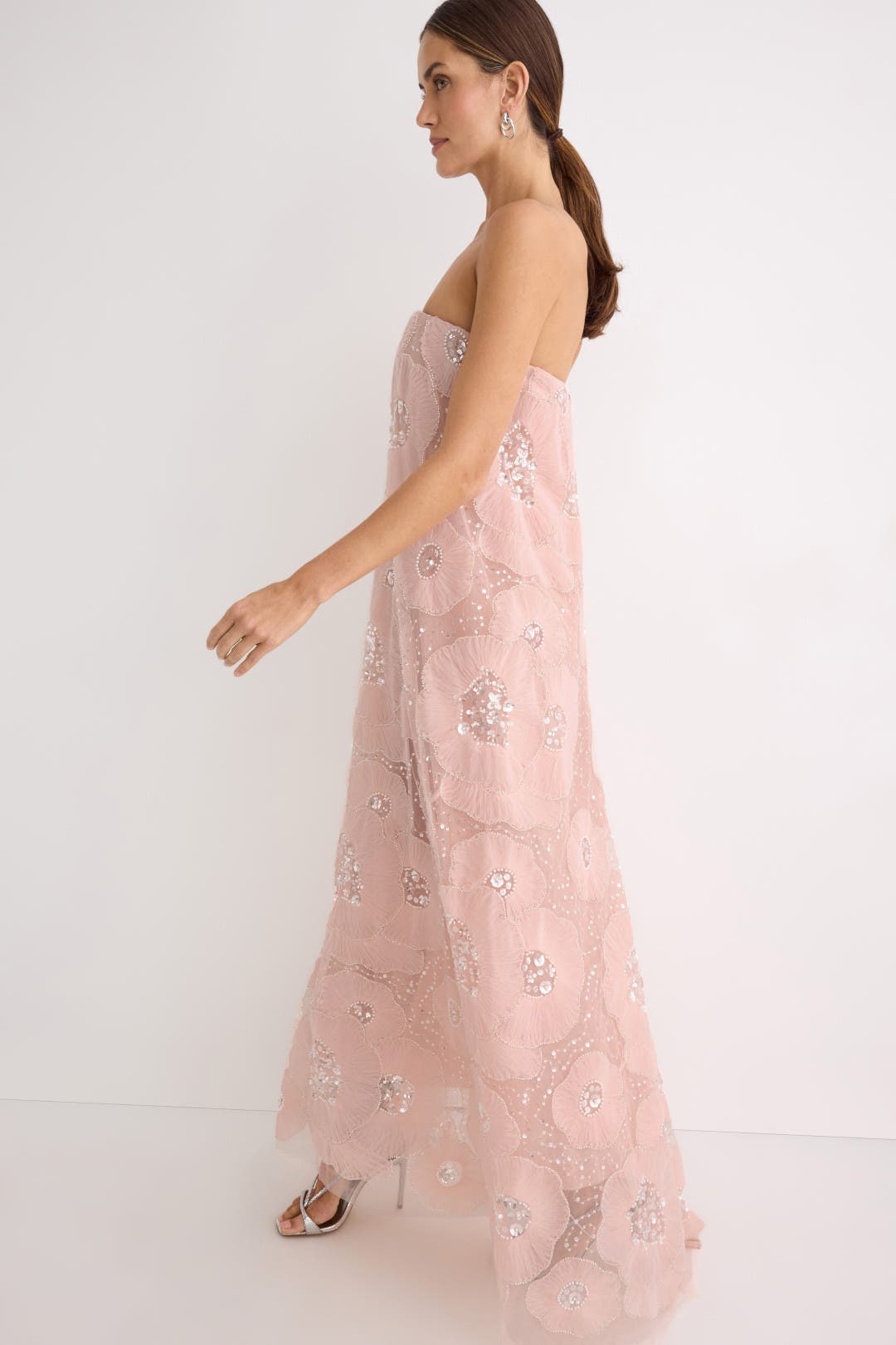 Anthropologie ★ Helsi Margot Floral Sequin Maxi Dress Helsi Margot Strapless Floral Sequin Maxi Dress | Anthropologie