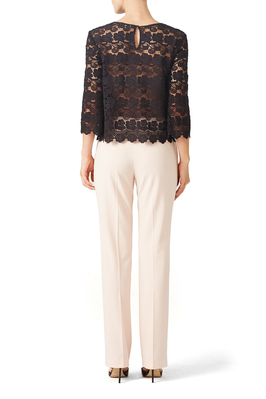 Black Rayna Lace Top by Rebecca Minkoff 2