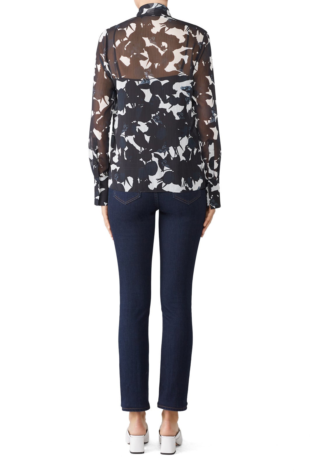 Chalk Multi Fruit Blouse by Jason Wu Collection 2
