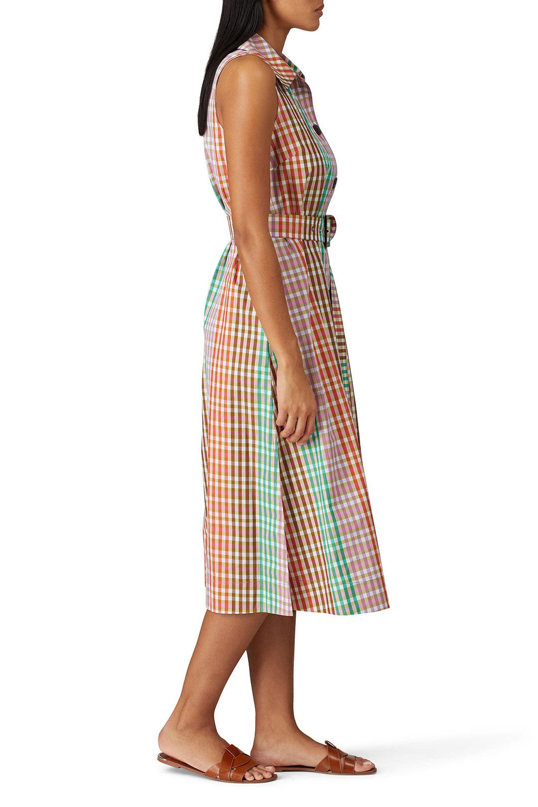 Rainbow Plaid Shirtdress by kate spade new york | Rent the Runway