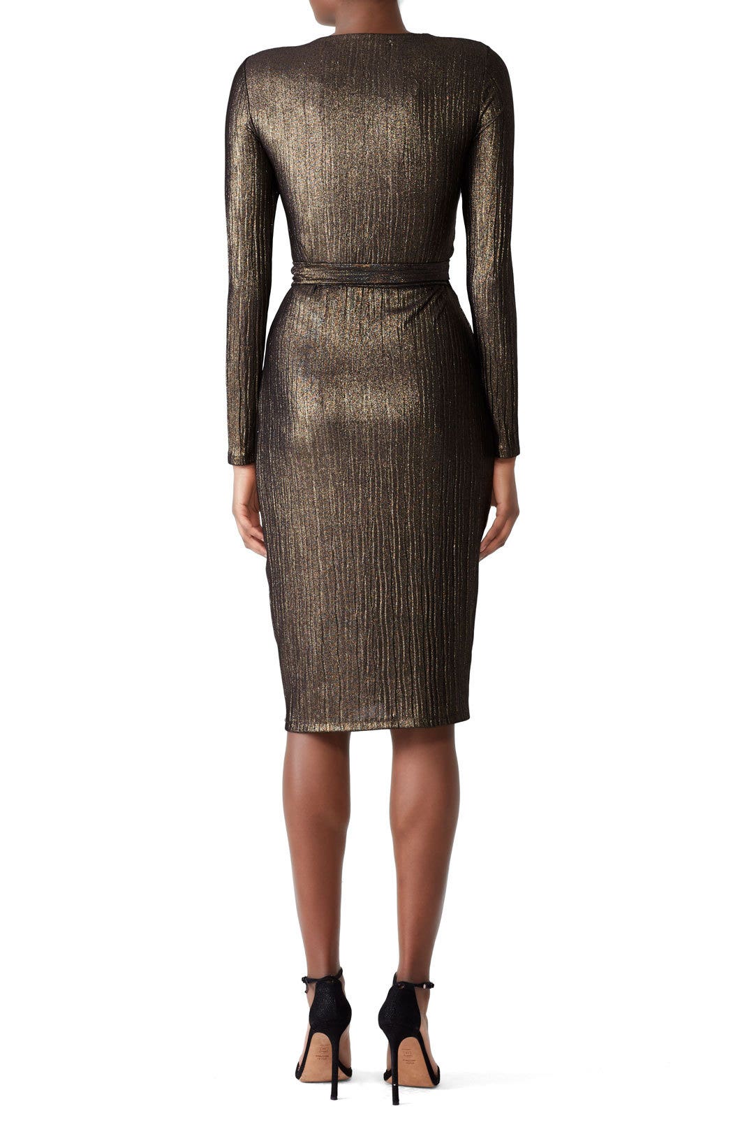 Gold Pleated Dress by RACHEL ROY COLLECTION 1