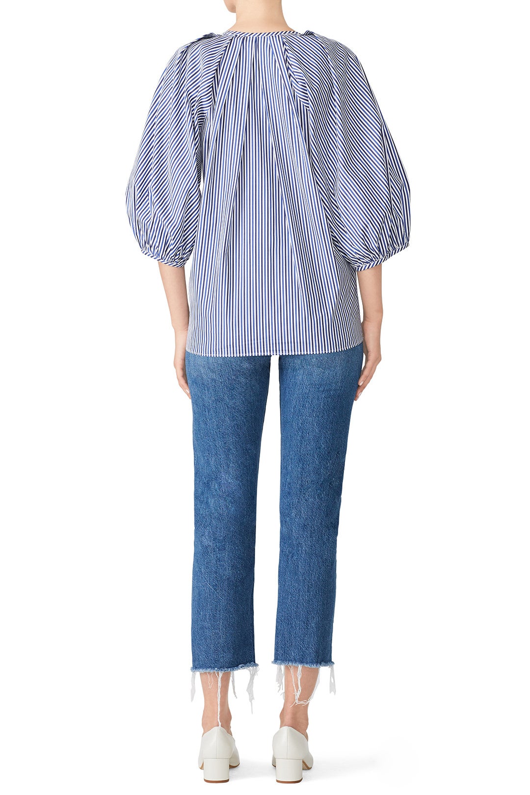 Striped Puff Sleeve Shirt by Martin Grant 2