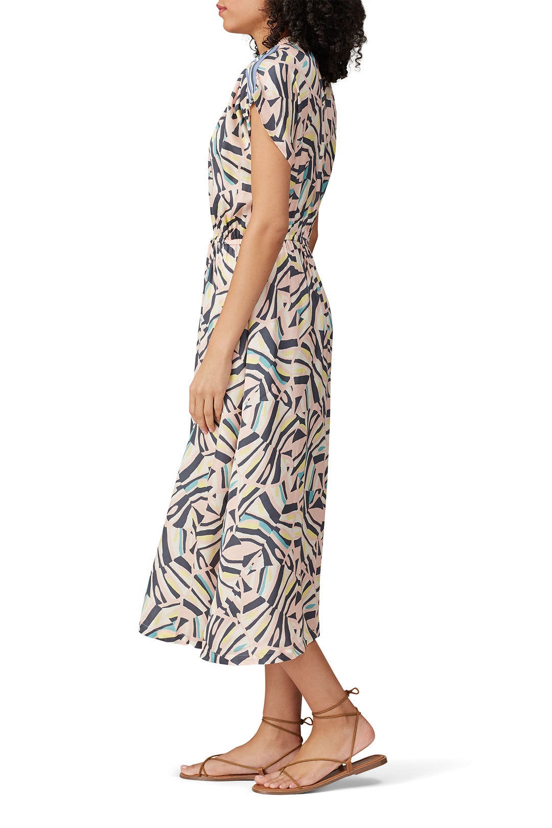 Pink Multi V-Neck Dress by sita murt 1