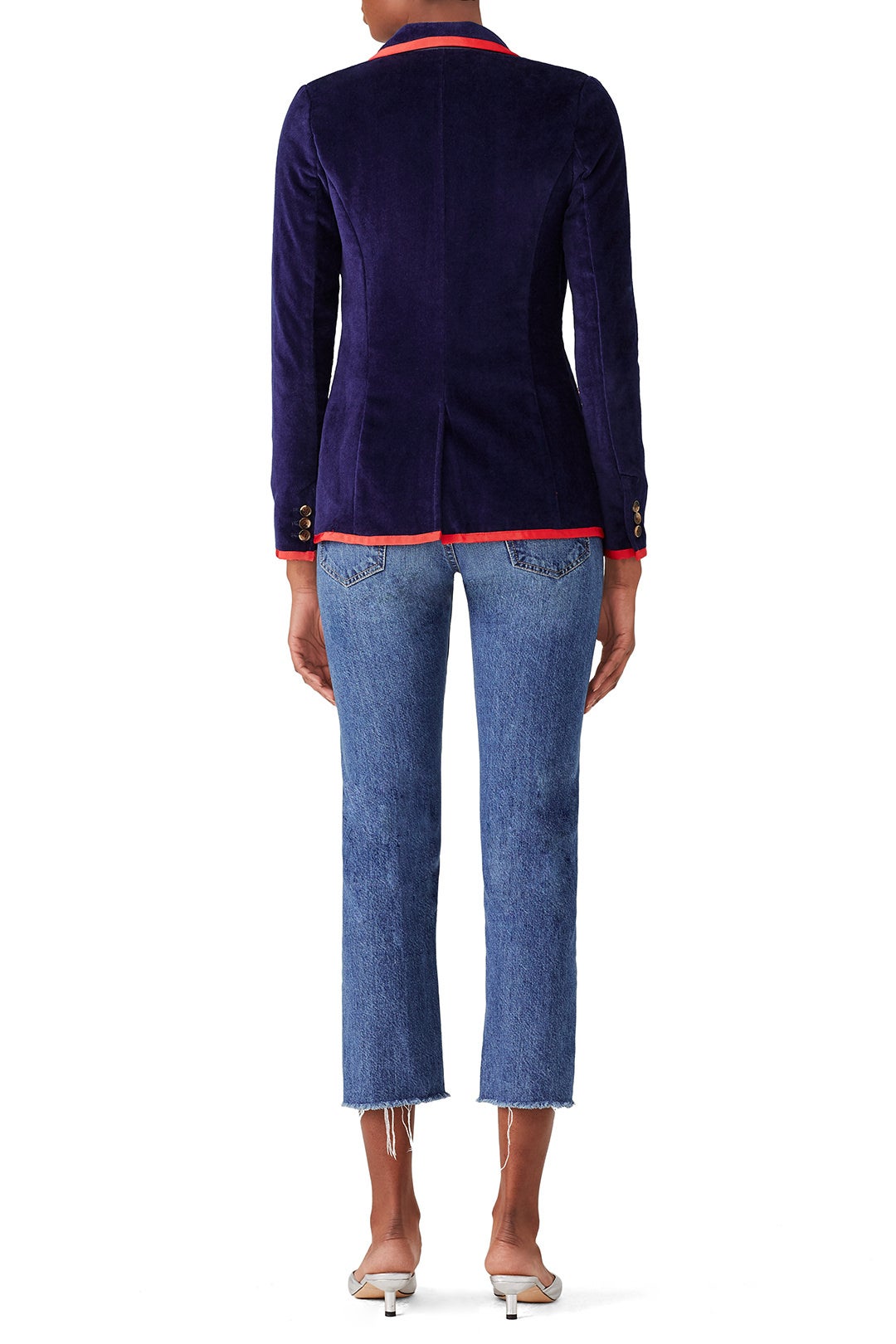 Navy Toweling Blazer by BASK 1