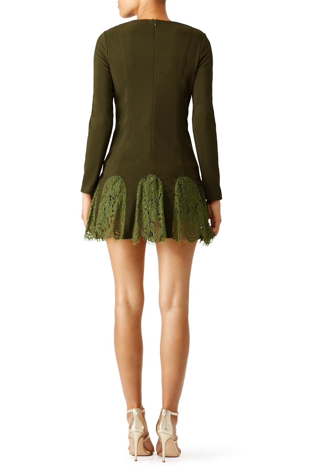 Army Green Desert Paradise Dress by Asilio 1