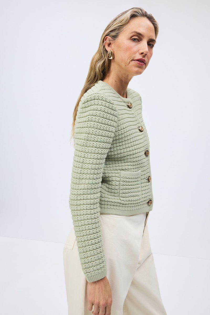Sage Gaspard Cardigan by ba&sh - Photo 1