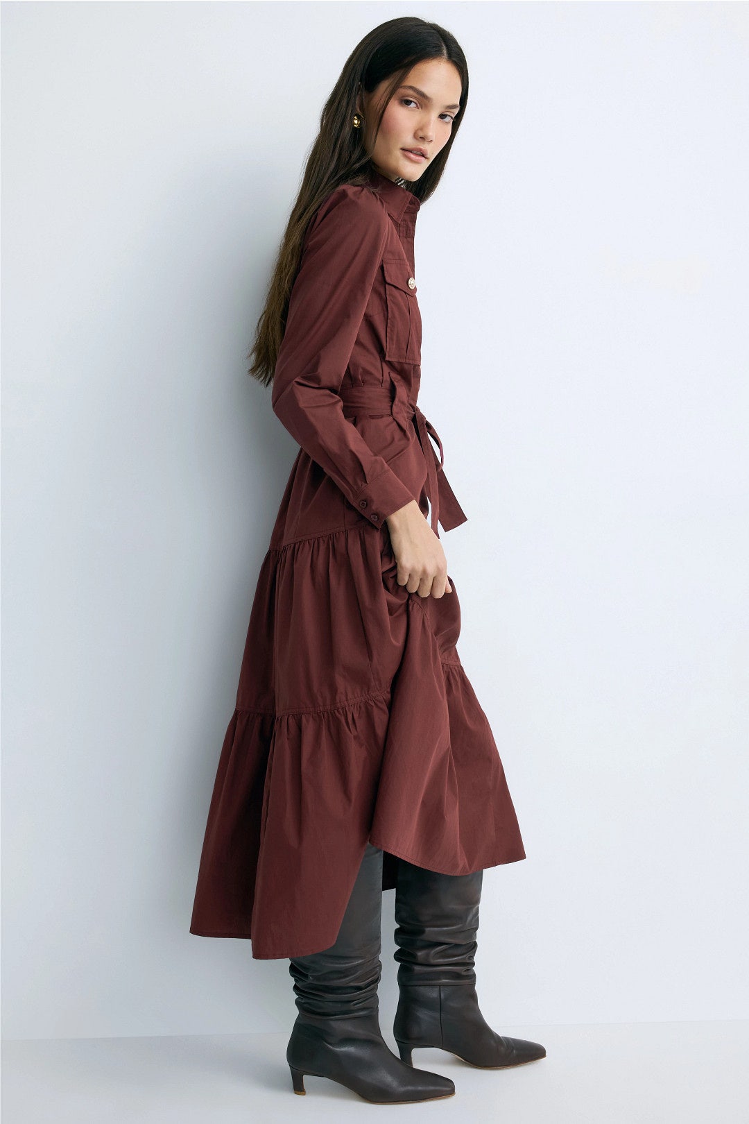 Tie Waist Shirt Dress by Derek Lam 10 Crosby x RTR 1