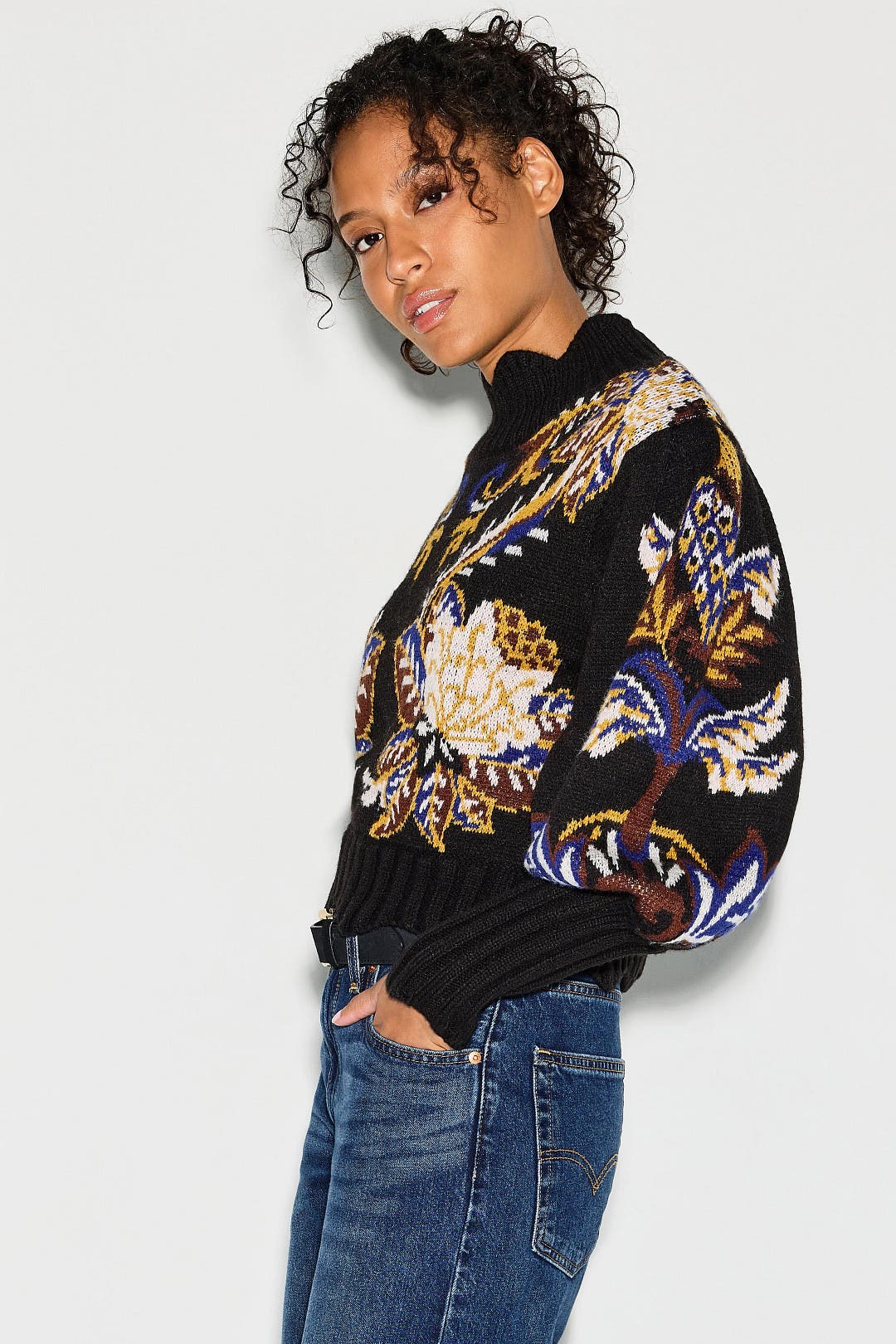 Arabesque Paradise Knit Sweater by FARM Rio | Rent the Runway