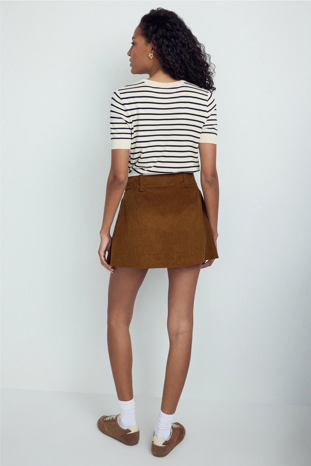 Jubelle Corduroy Pleated Mini Skirt by Maje | Rent the Runway