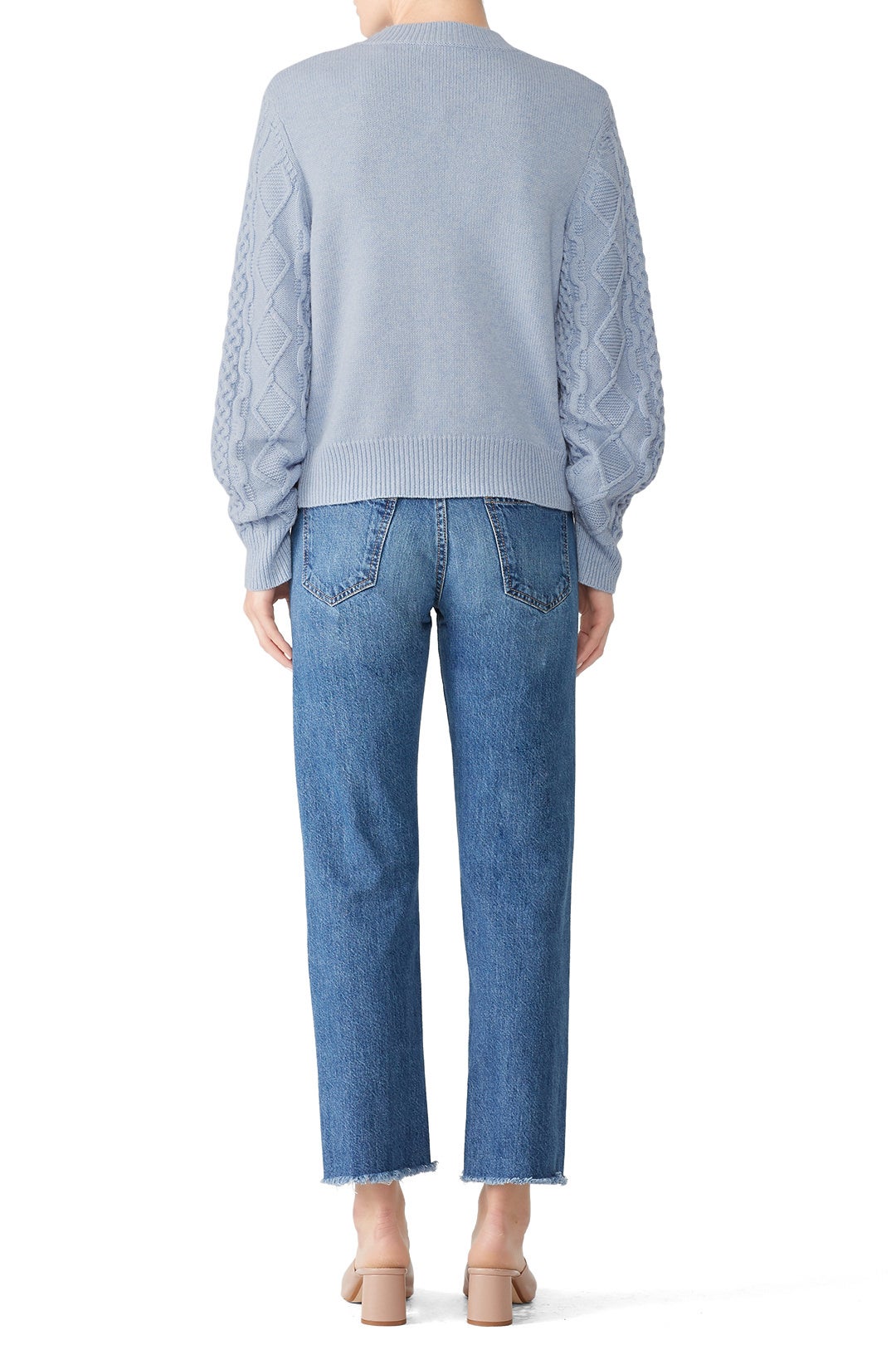Blue Penny Cable Sweater by Rebecca Minkoff 1