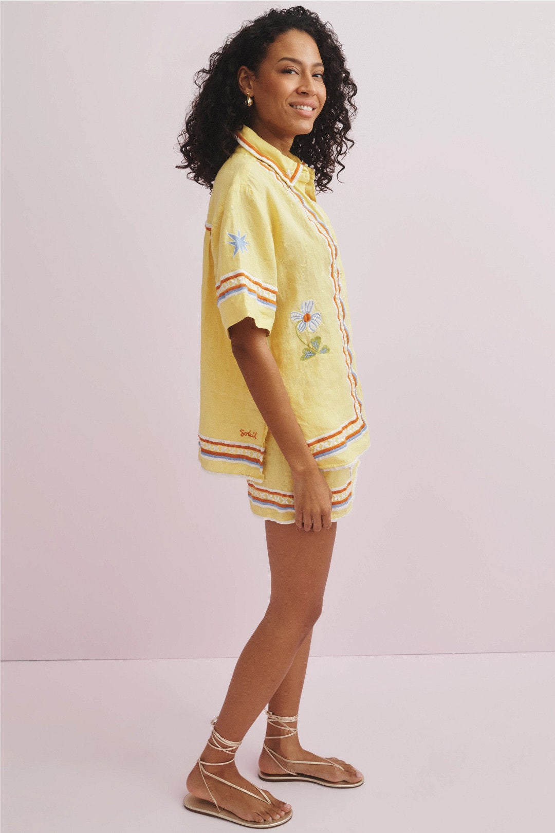 Yellow Darcy Shirt by Soleil Soleil 2