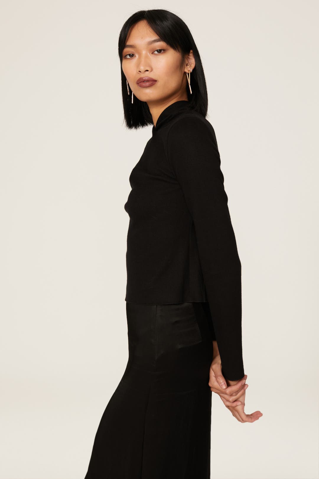 Draped Twist Neck Top by VINCE. | Rent the Runway
