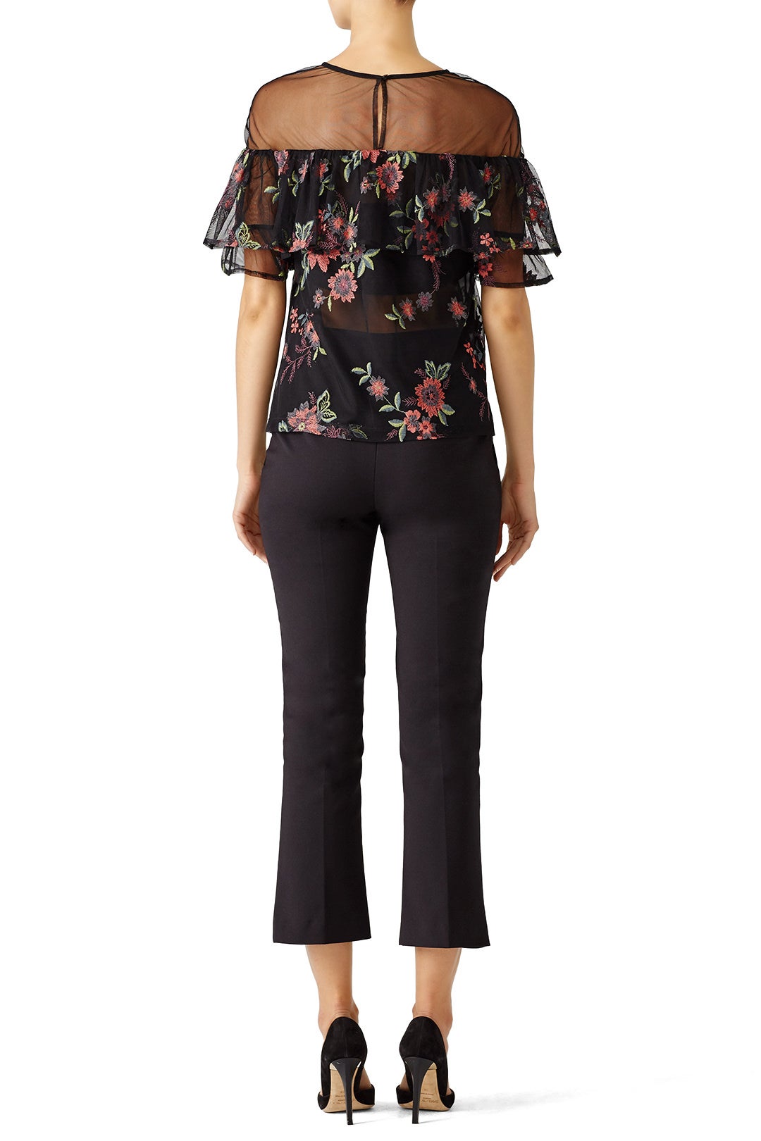Black Floral Rayna Top by BB Dakota 2