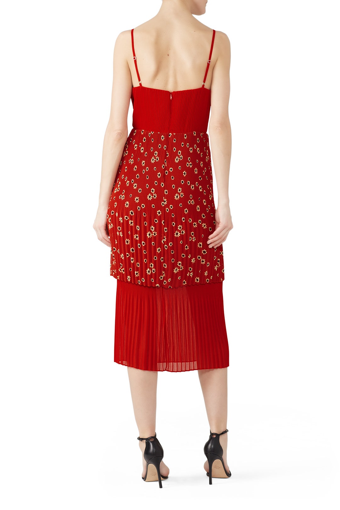 V-Neck Tiered Midi Dress by Fame & Partners 1