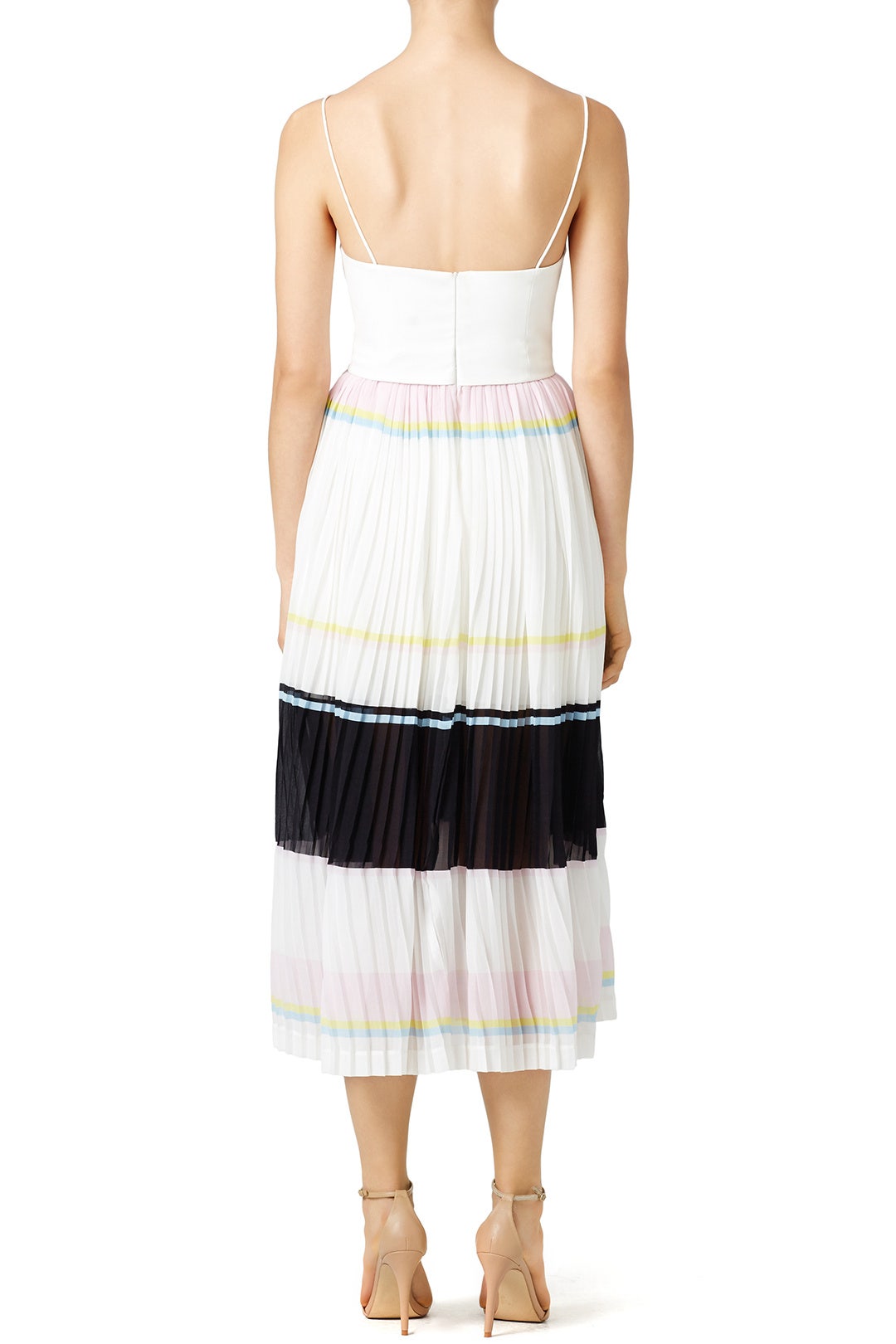 Stripe Pleated Cami Dress by Nicholas 1
