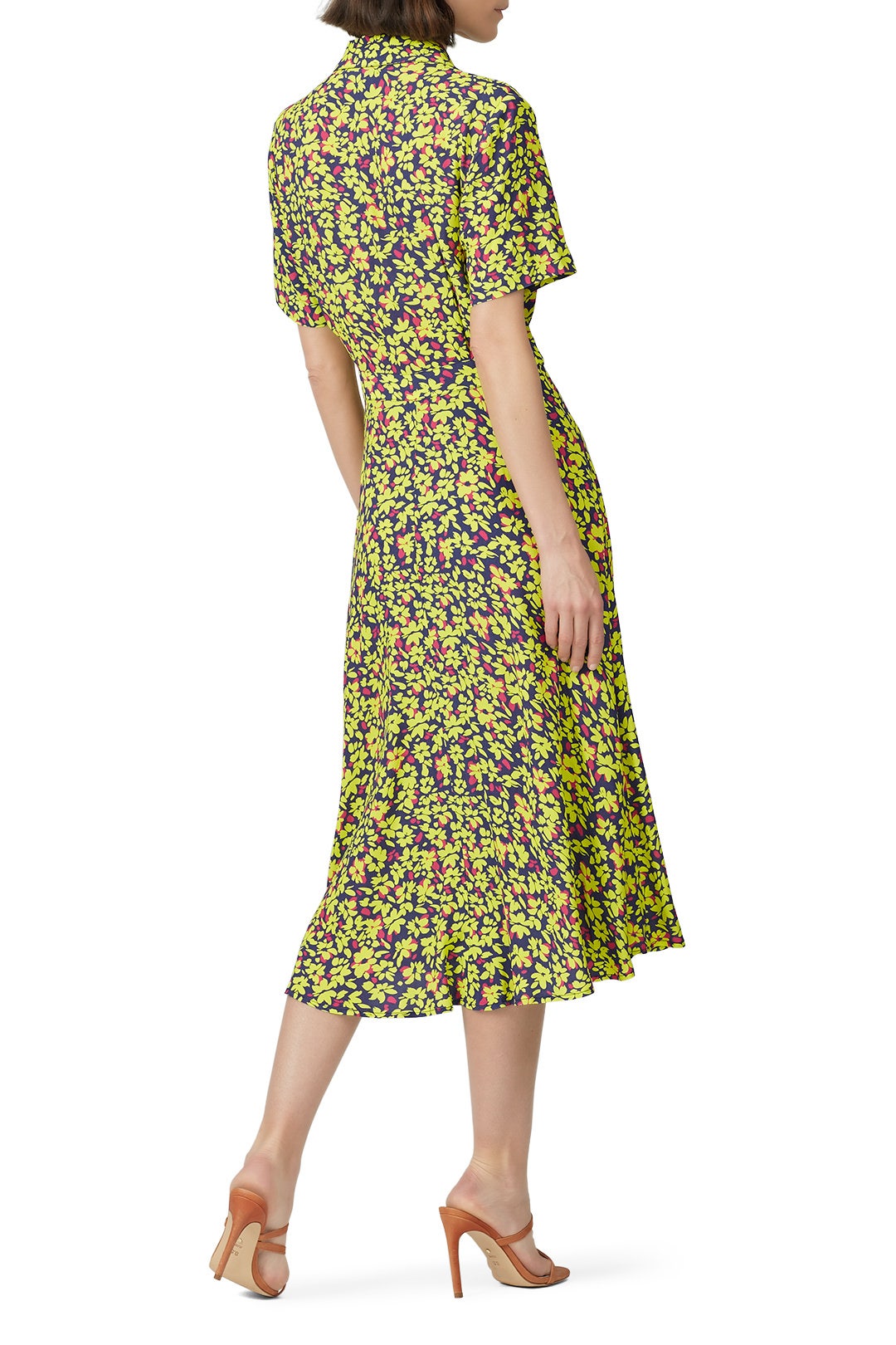 Painted Primrose Button Down Dress by Nicole Miller 2
