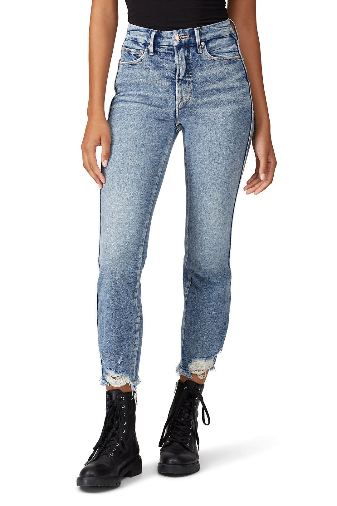 Good Curve Straight Leg Jeans by GOOD AMERICAN 1