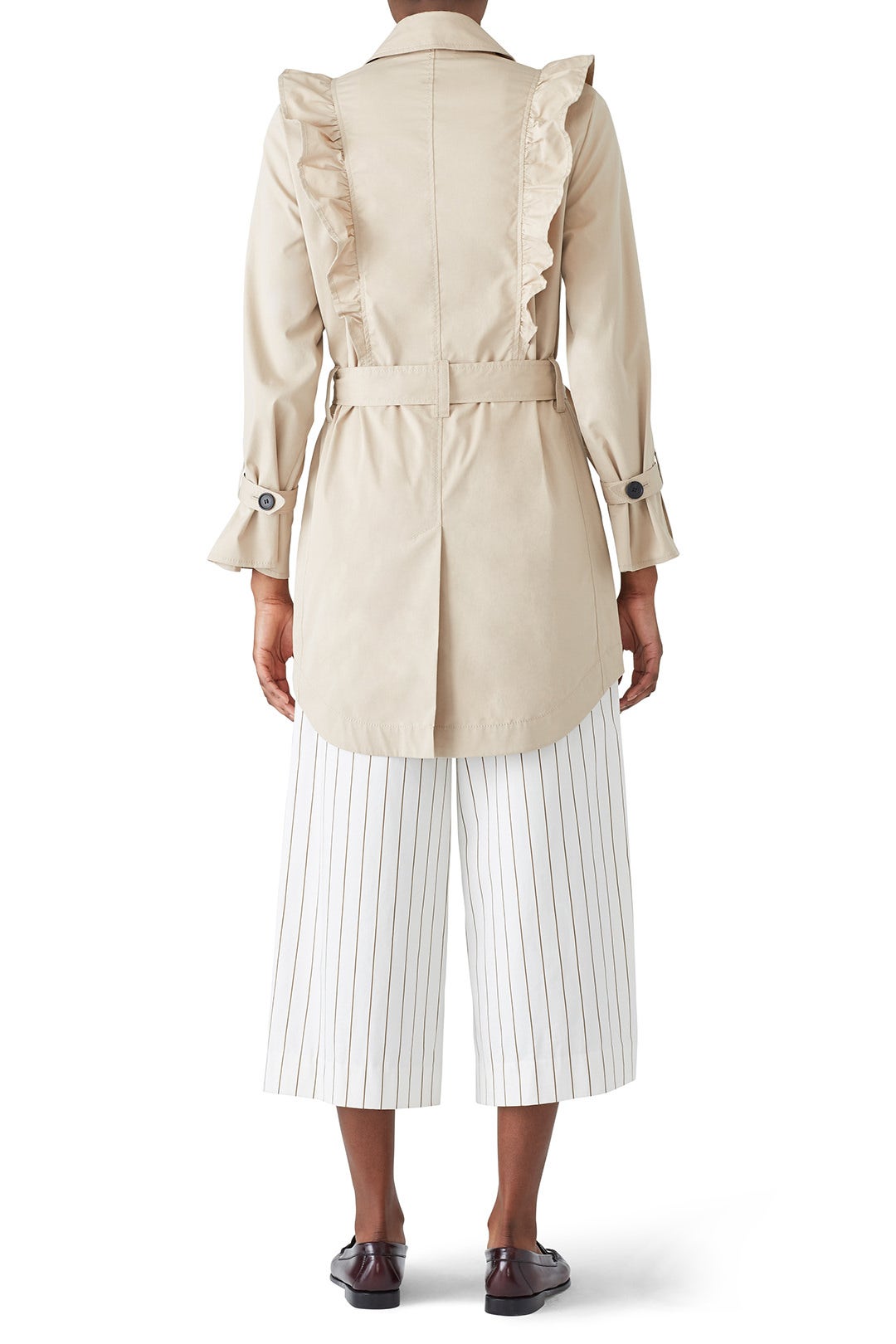 Gila Ruffle Trench Coat by Joie 1