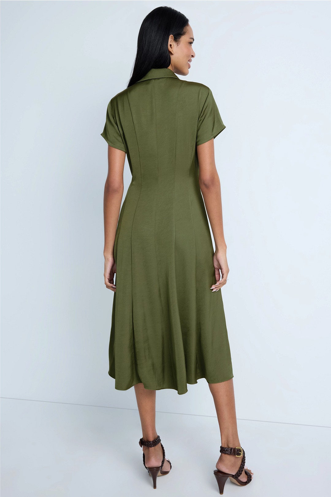 Pleated Shirt Dress by Luxely 2