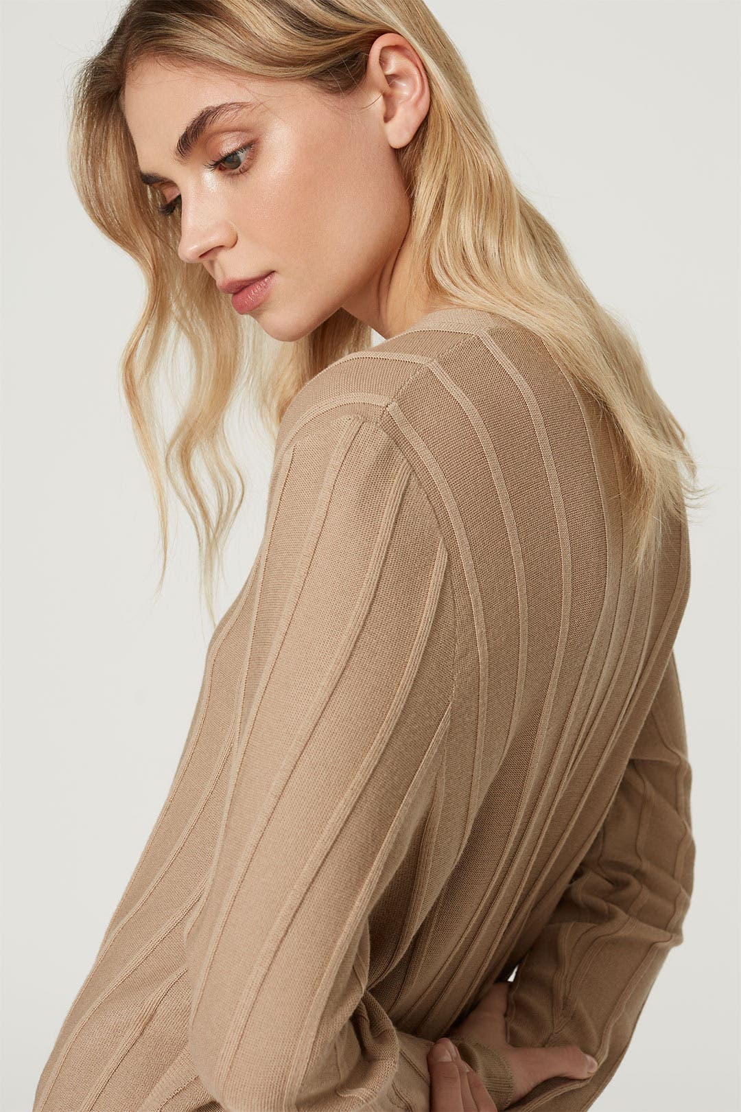 Black Regal Wool V-Neck Cardigan | Theory