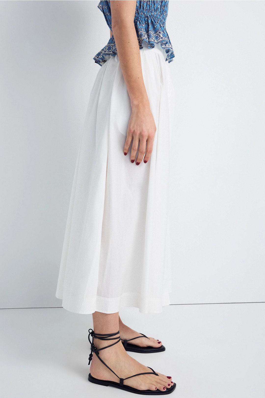 Guillaume Poplin Midi Skirt by Vanessa Bruno 2