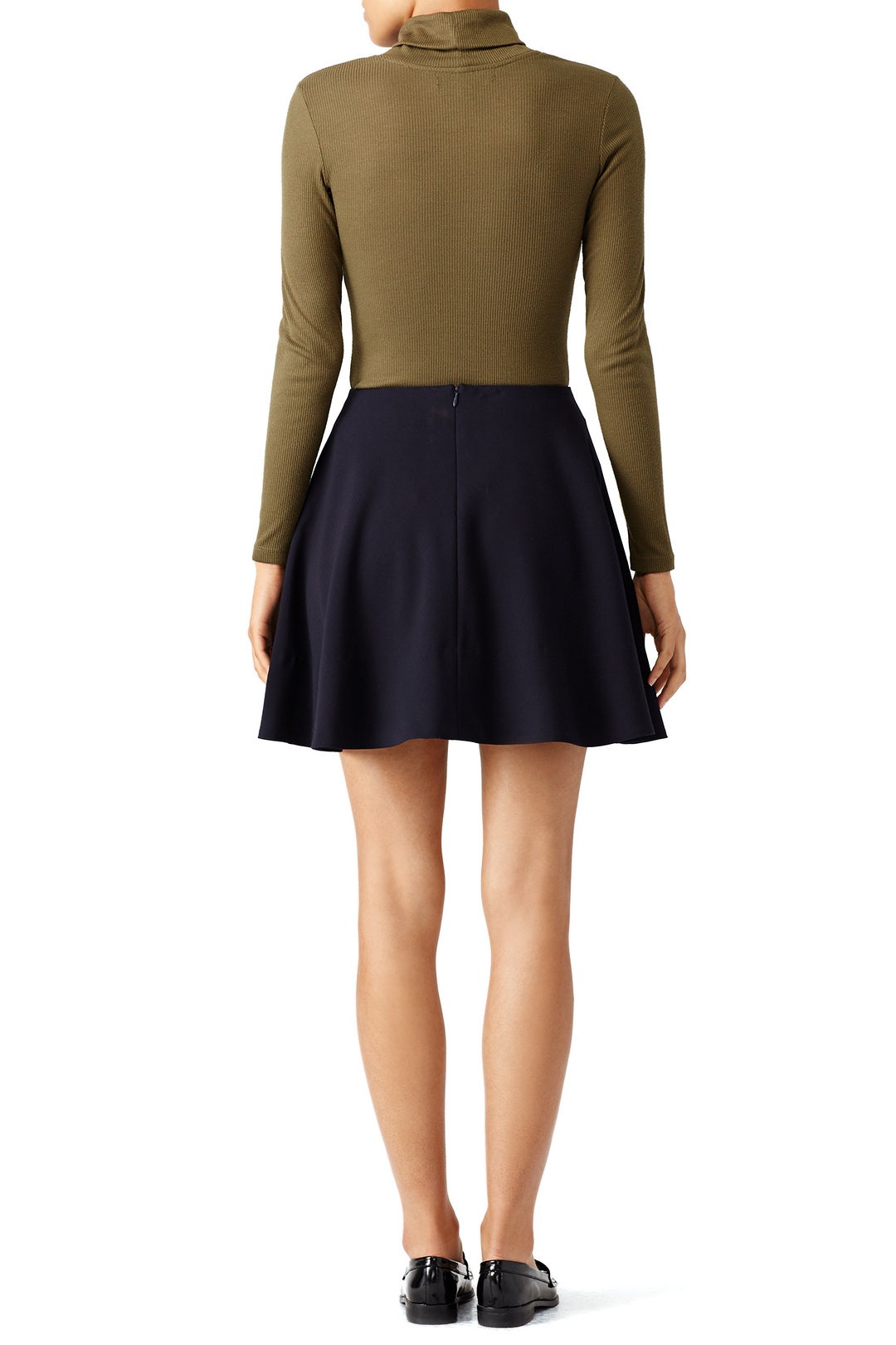 Navy Walt Cascade Skirt by Opening Ceremony 2