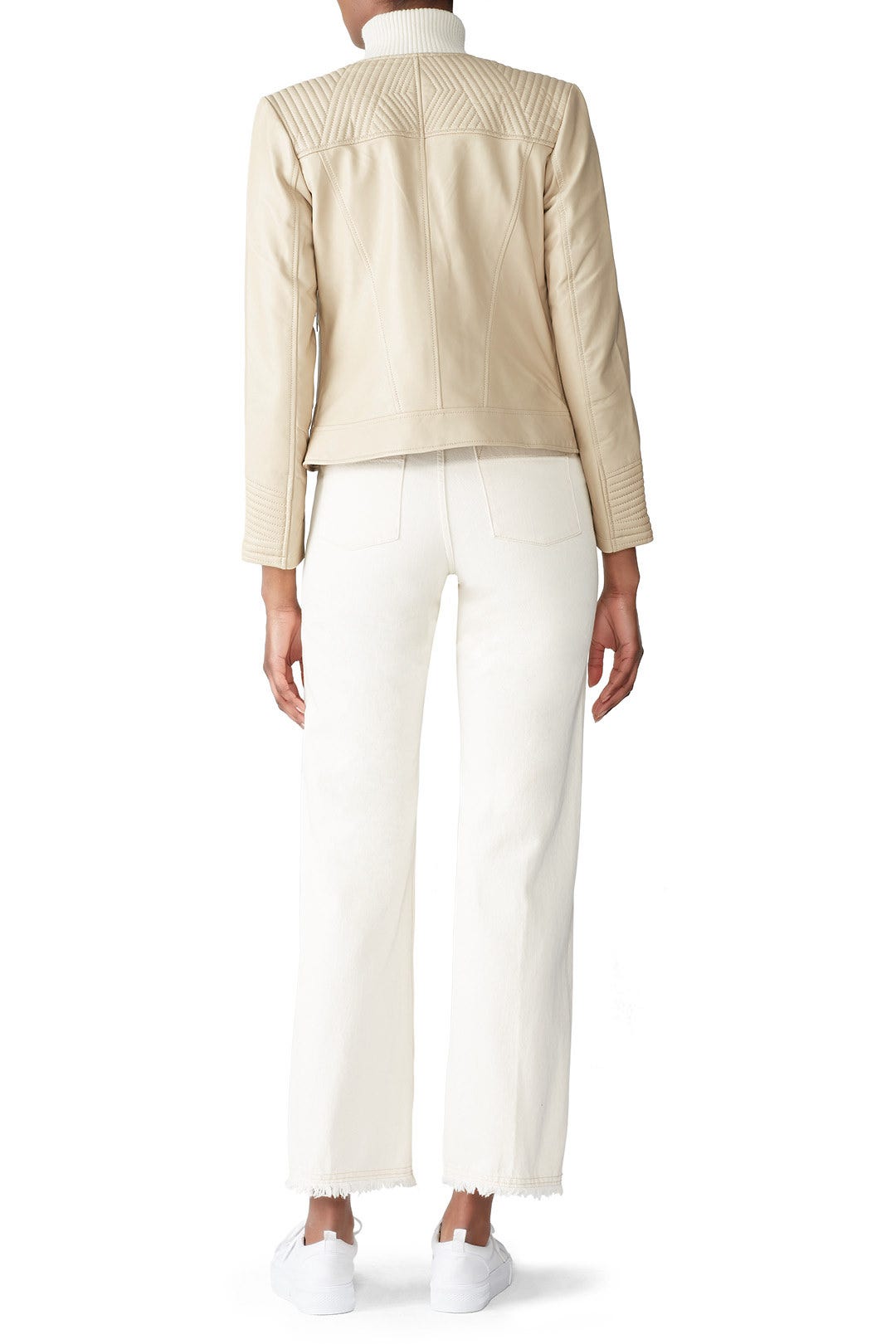 Collarless Moto Jacket by Slate & Willow 1