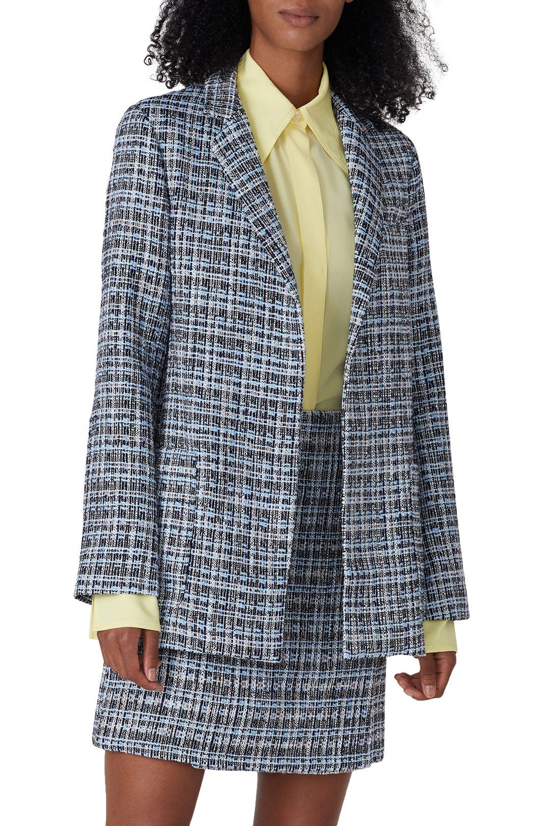 Blue Tweed Blazer by Adam Lippes x RTR 1