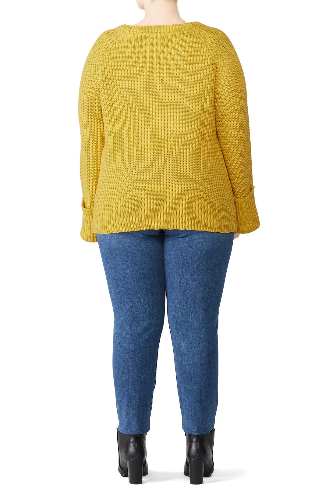 Yellow Relaxed Sweater by LOST INK 2
