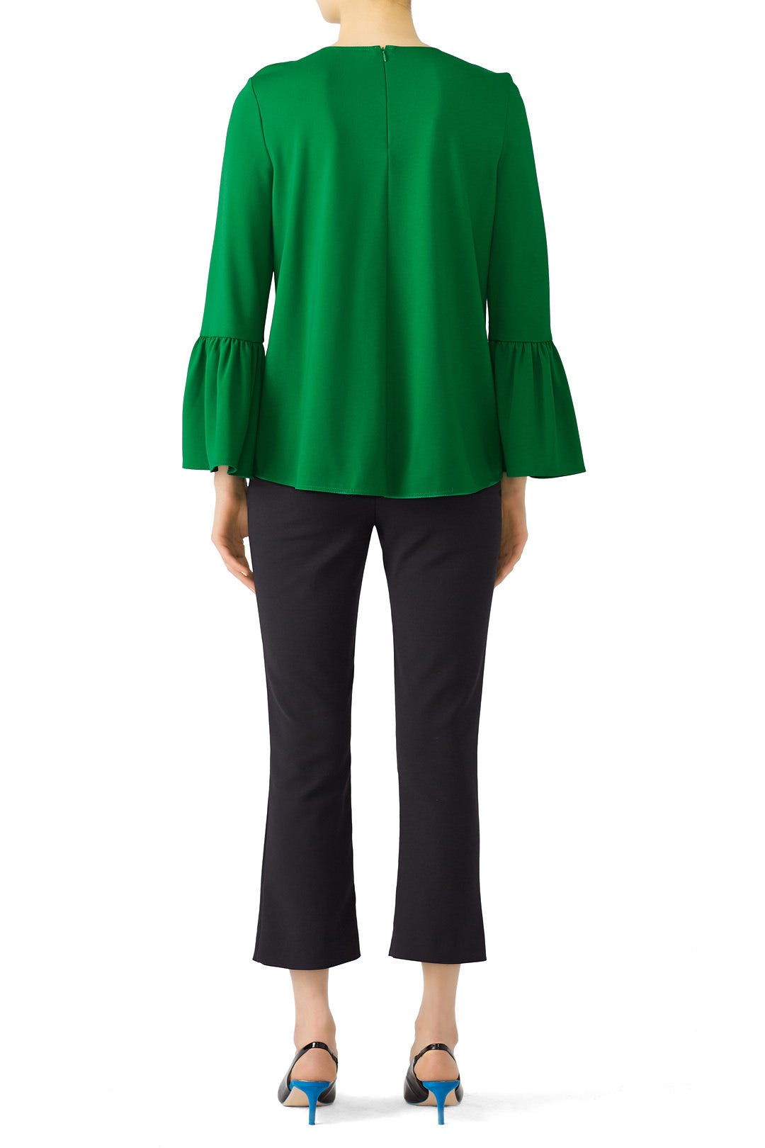 Weston Ruffle Sleeve Top by Tibi 2