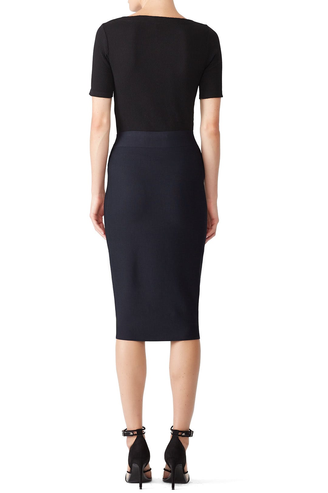 Navy Poly-Sci Skirt by Bailey 44 2