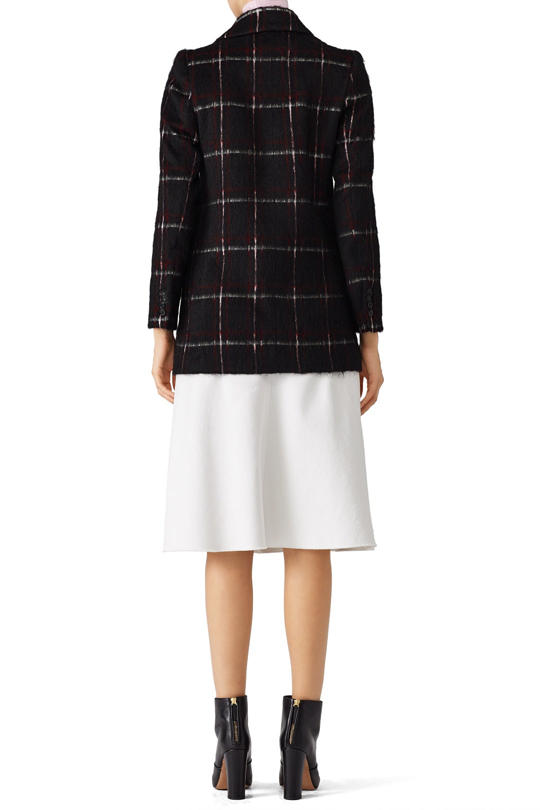 Black Windowpane Coat by The Kooples 1