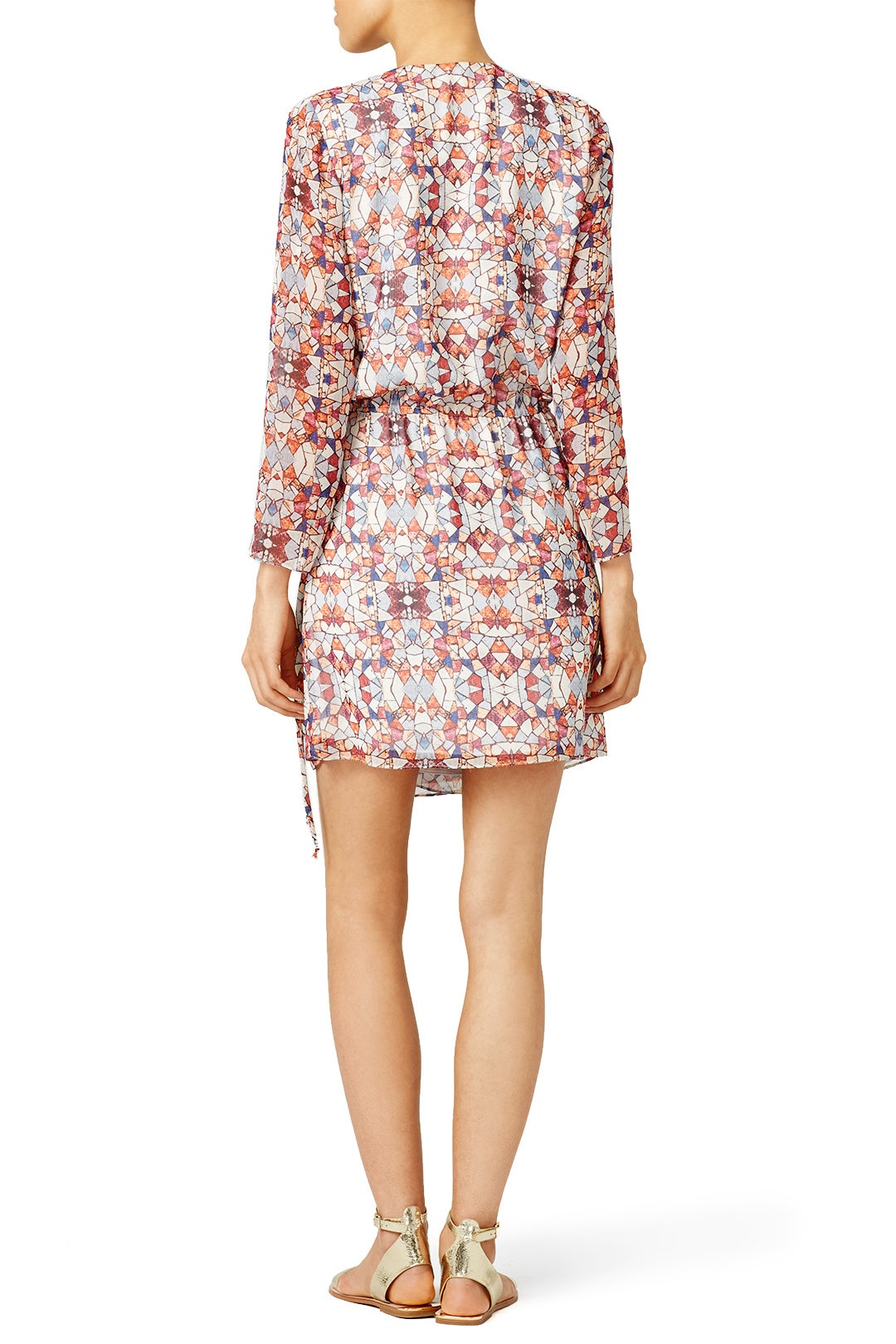 Stained Glass Wrap Dress by Waverly Grey 1