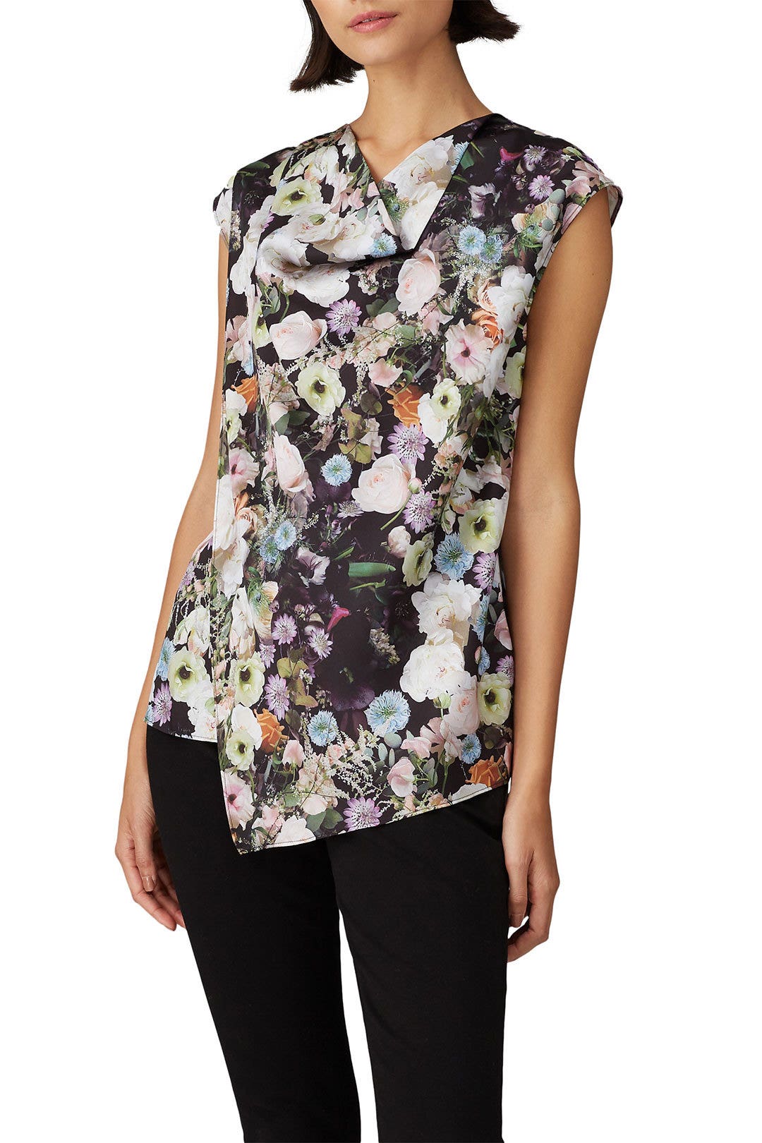 Floral Cowl Neck Top by Adam Lippes x RTR 2